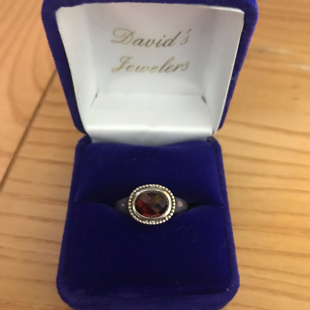 Brand new Silver Garnet Ring!